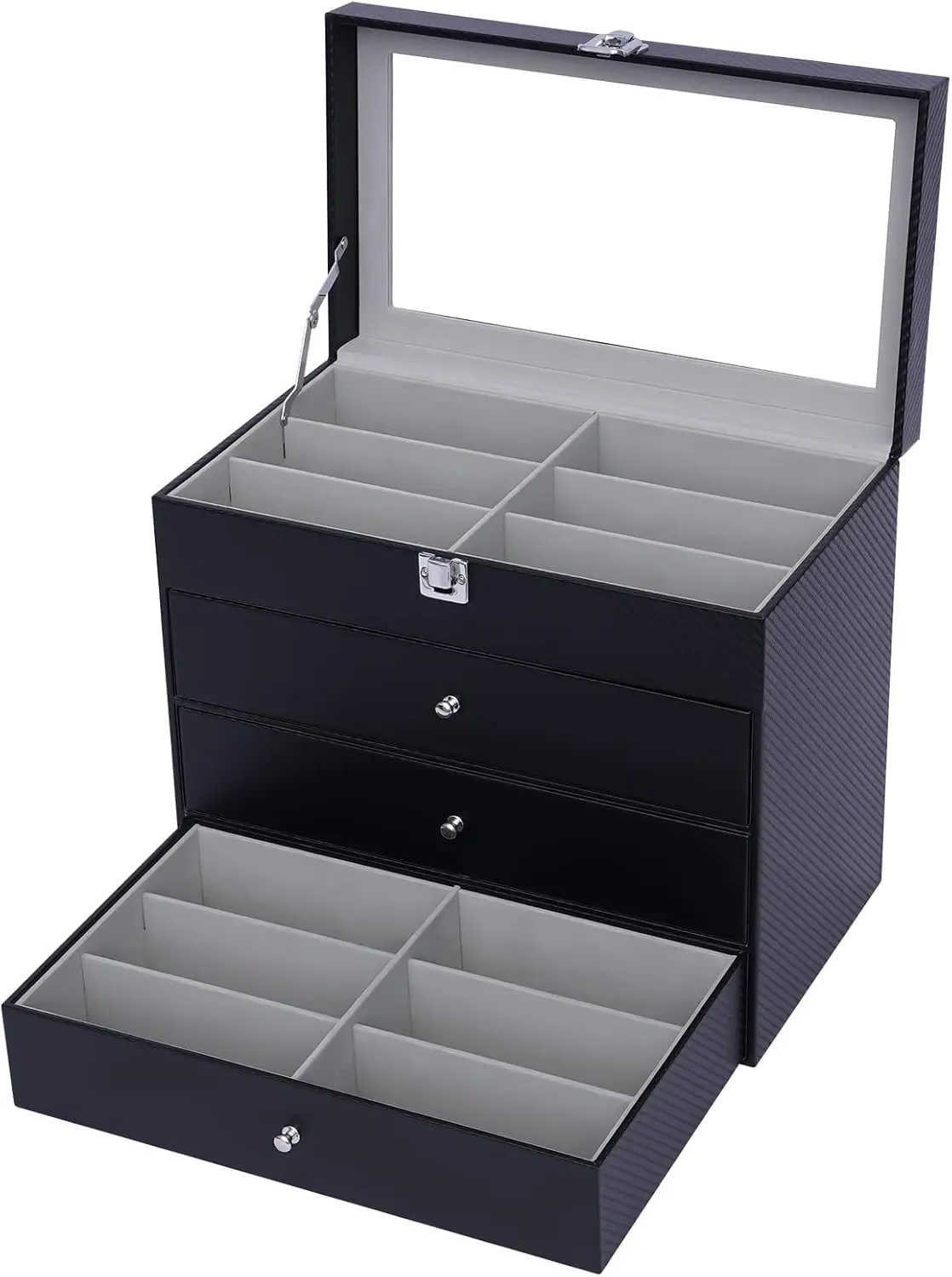 

24 Slots Sunglasses Organizer Case Box for Glasses Display Storage Case Box, Women Man, Multiple Sunglass EyeglassStorage