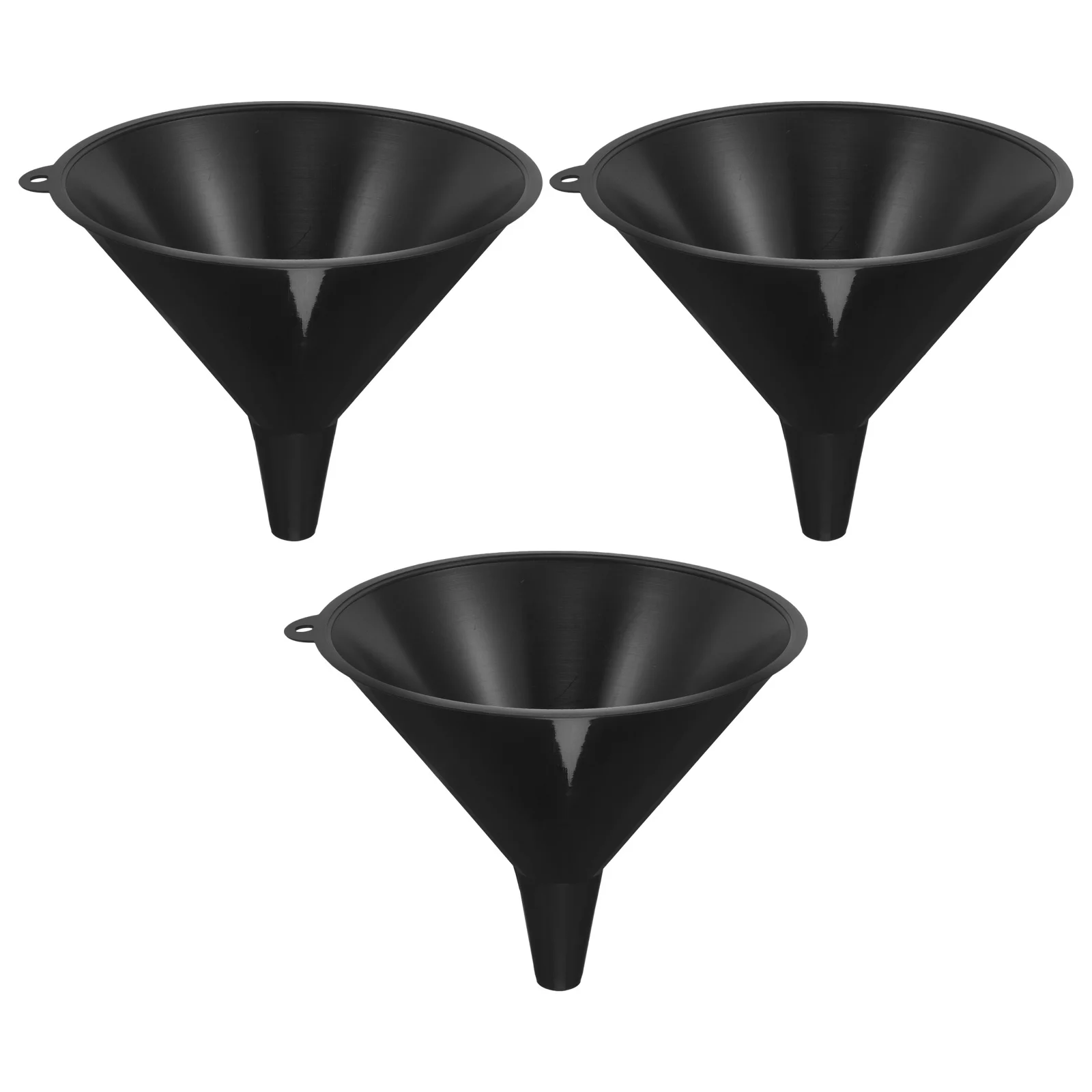 

3Pcs Oil Funnel Wide Opening Durable Plastic Automotive Fuel Funnel Vehicle Refueling Tool Oil Change Accessory