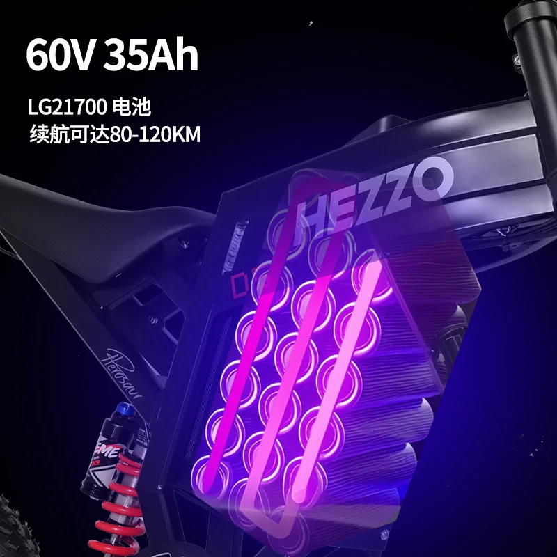 Electric off-road motorcycle retro adult two-wheeled off-road long battery life electric motorcycle high battery life