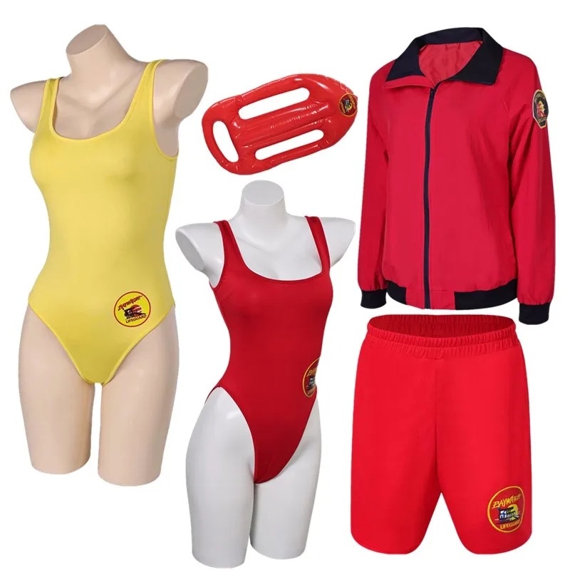

Рейс для ролевых игр Baywatch C.J. Паркер Косплей Купальник Костюм Пляж Женщины Бикини Комбинезон Мужчины Шорты Купальник Хэллоуин Карнавальный Костюм