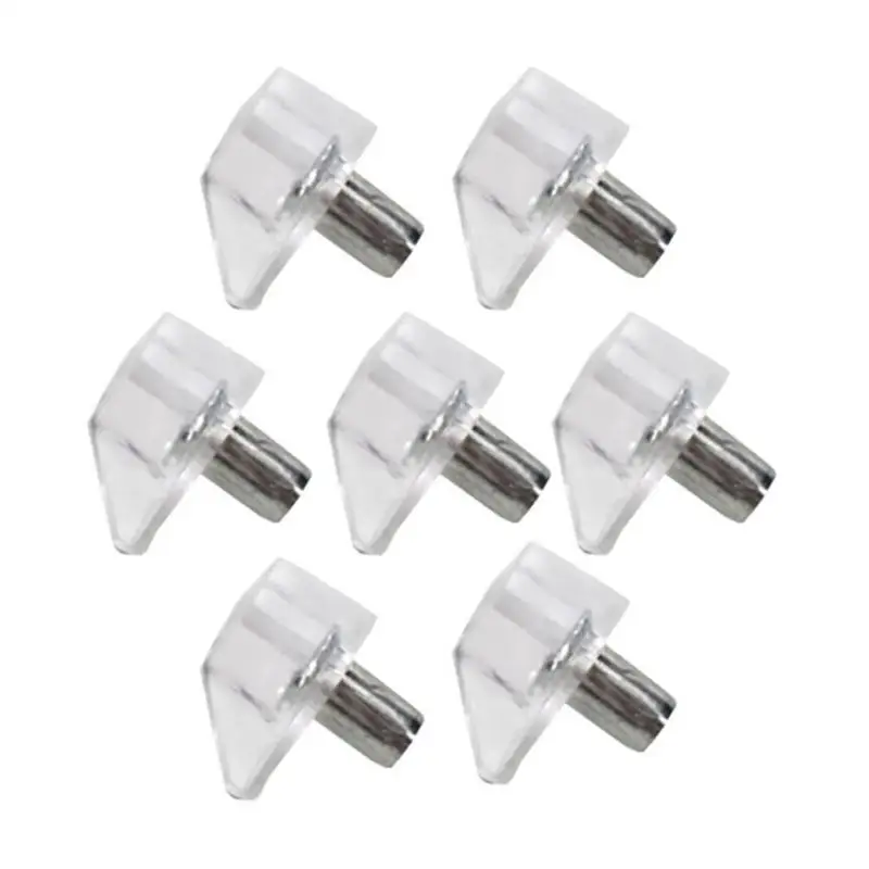 

652F Set of 150 Shelf Support Pegs Clear Sturdy Plastic for Kitchen Bathroom