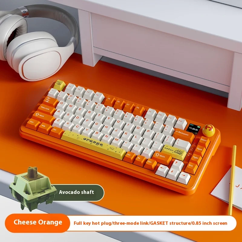 Imagem -06 - Teclado Mecânico Bluetooth Gasketstructure Hot-swappable Tft Color Screen Gaming 3-mode Ajazz-ak820max
