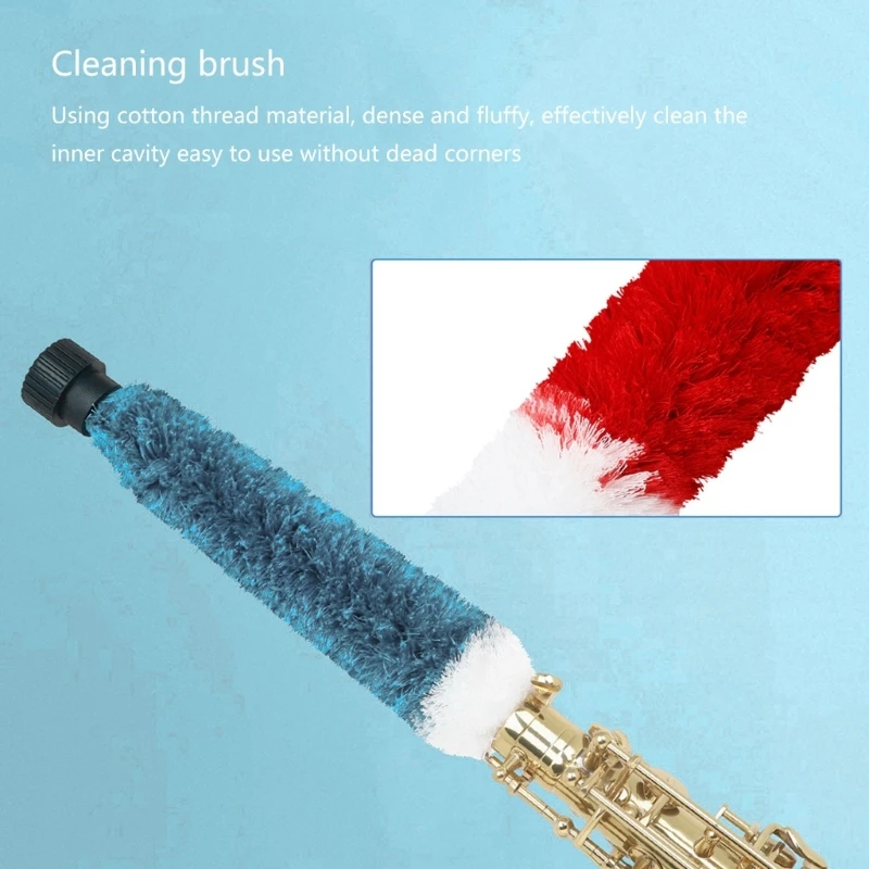 Saxophone Cleaning Care Cleaning Cleaner Brush for Alto Soprano Sax Saxophone