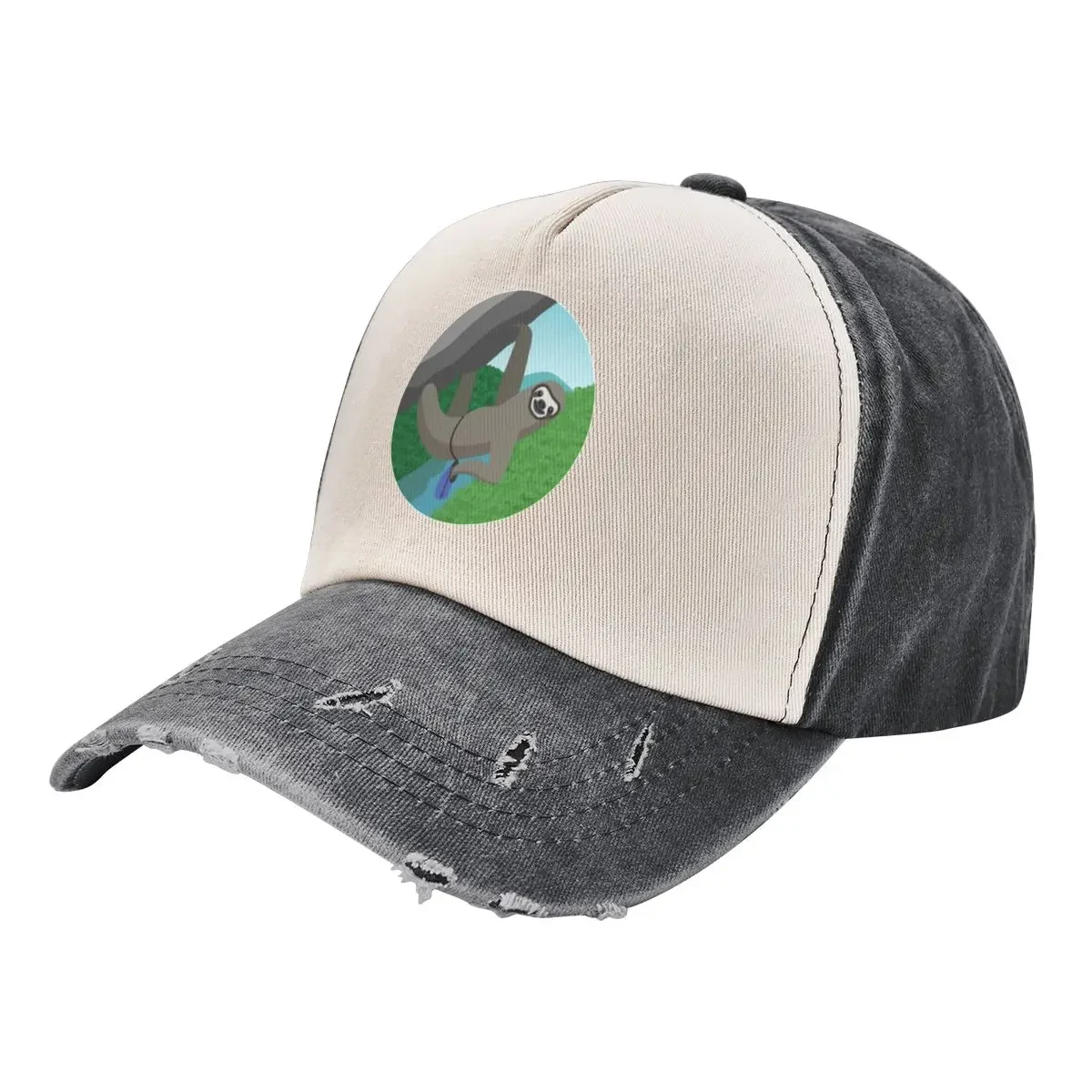 Rock Climbing Sloth | New River Gorge Baseball Cap Golf Cap custom Hat Hat Beach Girl'S Hats Men's