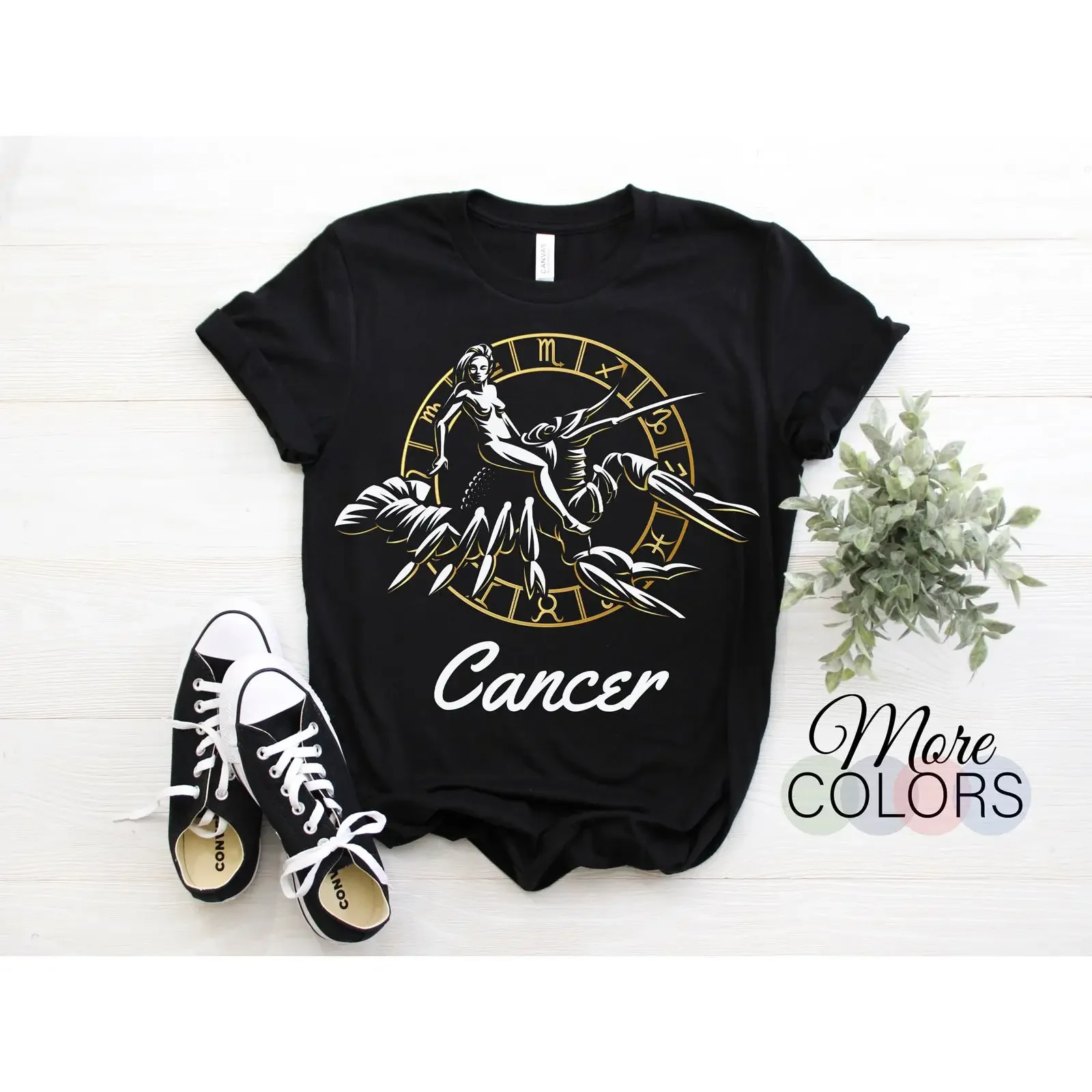 T-Shirt mit Sternzeichen-Krebs-Horoskop-Design, astrologisches Zeichen, geboren vom 21. Juni bis 22. Juli, für Familie, Geburtstag, Weihnachtsgeschenk
