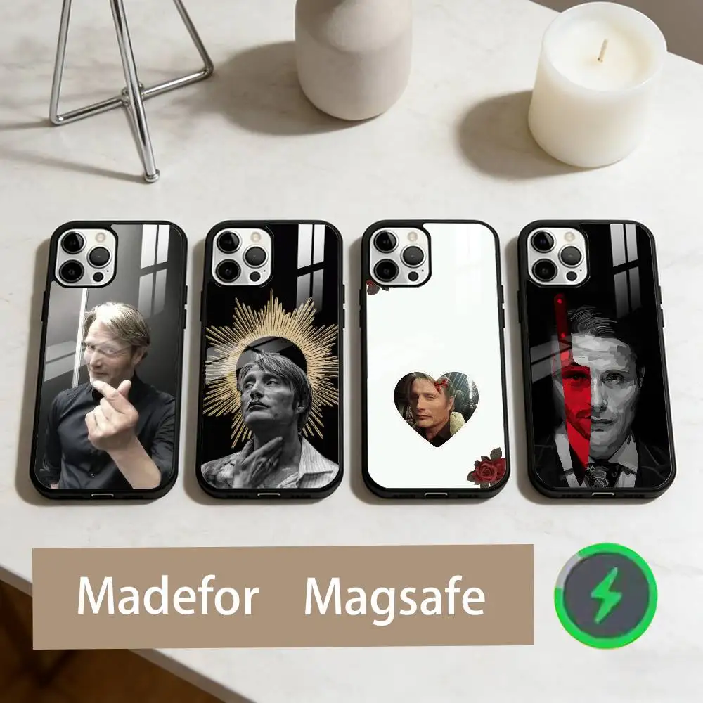 

M-Mads M-Mikkelsen Phone Case For iPhone17,16,15,14,13,12,11 Plus,Pro Max Magnetic For Magsafe Wireless Charging