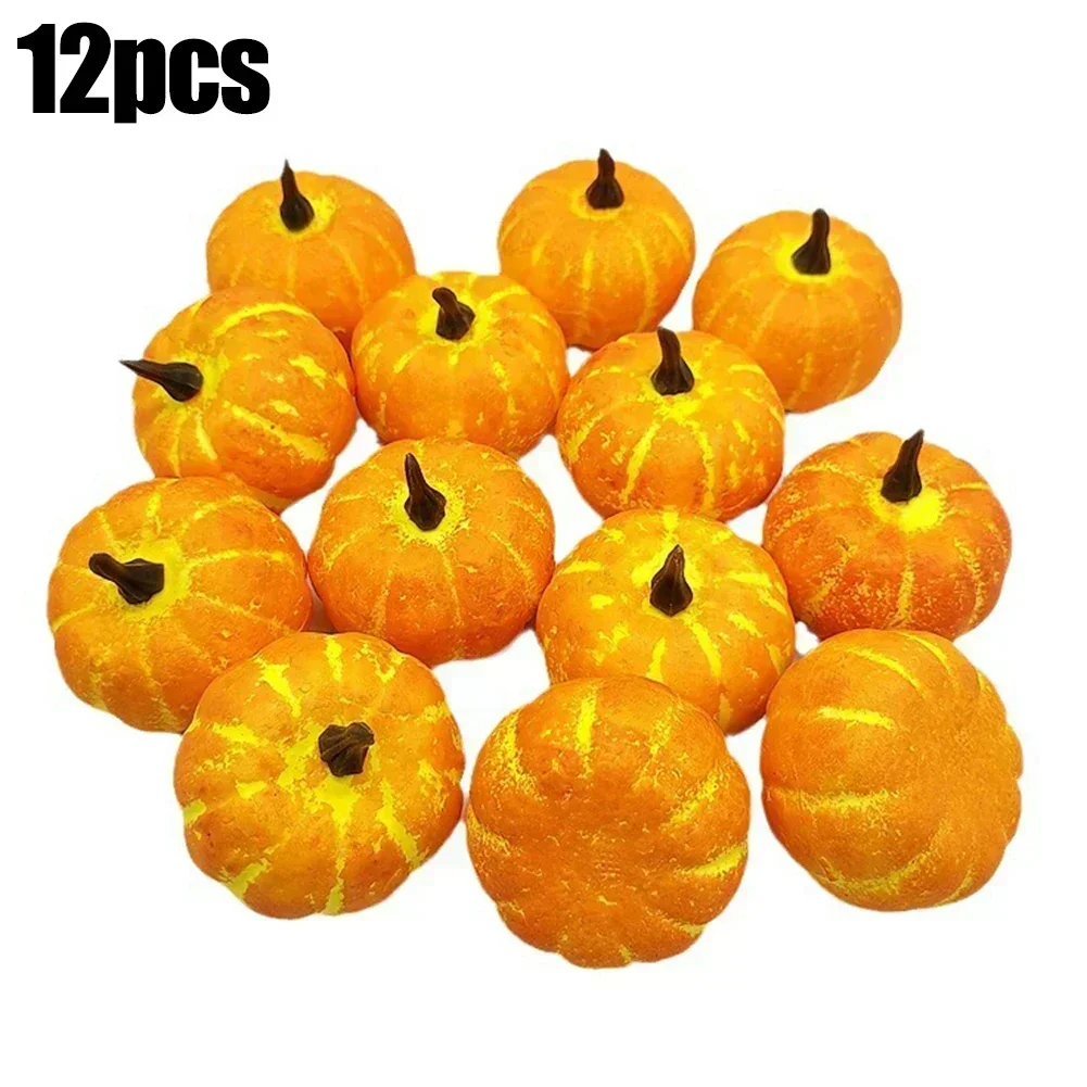 Decorazione di zucca Simulazione di verdure Artigianato fai-da-te Zucca artificiale Simulazione finta di verdure Halloween Homedecor Prop Artigianato fai-da-te