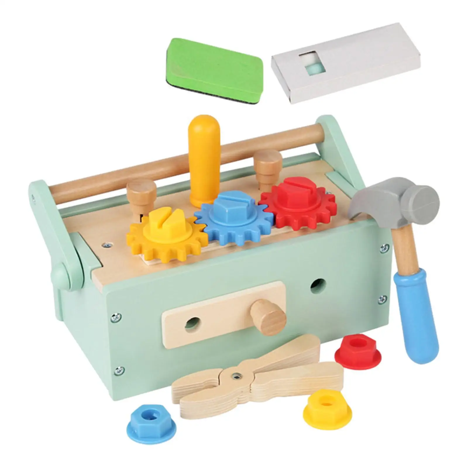 

Wooden Kids Tool Set Educational Toolbox Toy for 3 4 5 6 Year Old Boys Girls