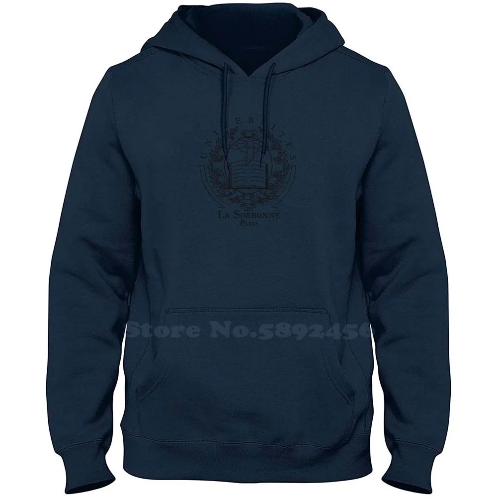 Universitas 100% Pure Cotton Hoodie Universites La Sorbonne Paris University 1253 Logo Clasic