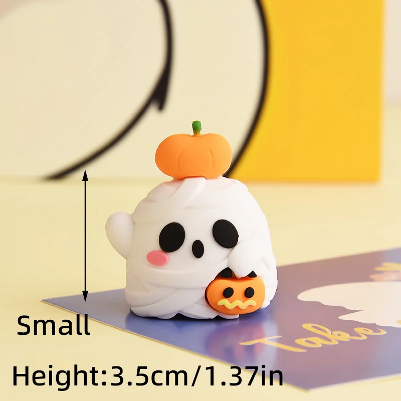 Halloween Cake Decoration Funny Ghost Pumpkin Castle for Halloween Party Supplies 2024 Happy Halloween Cake Cupcake Toppers view 4