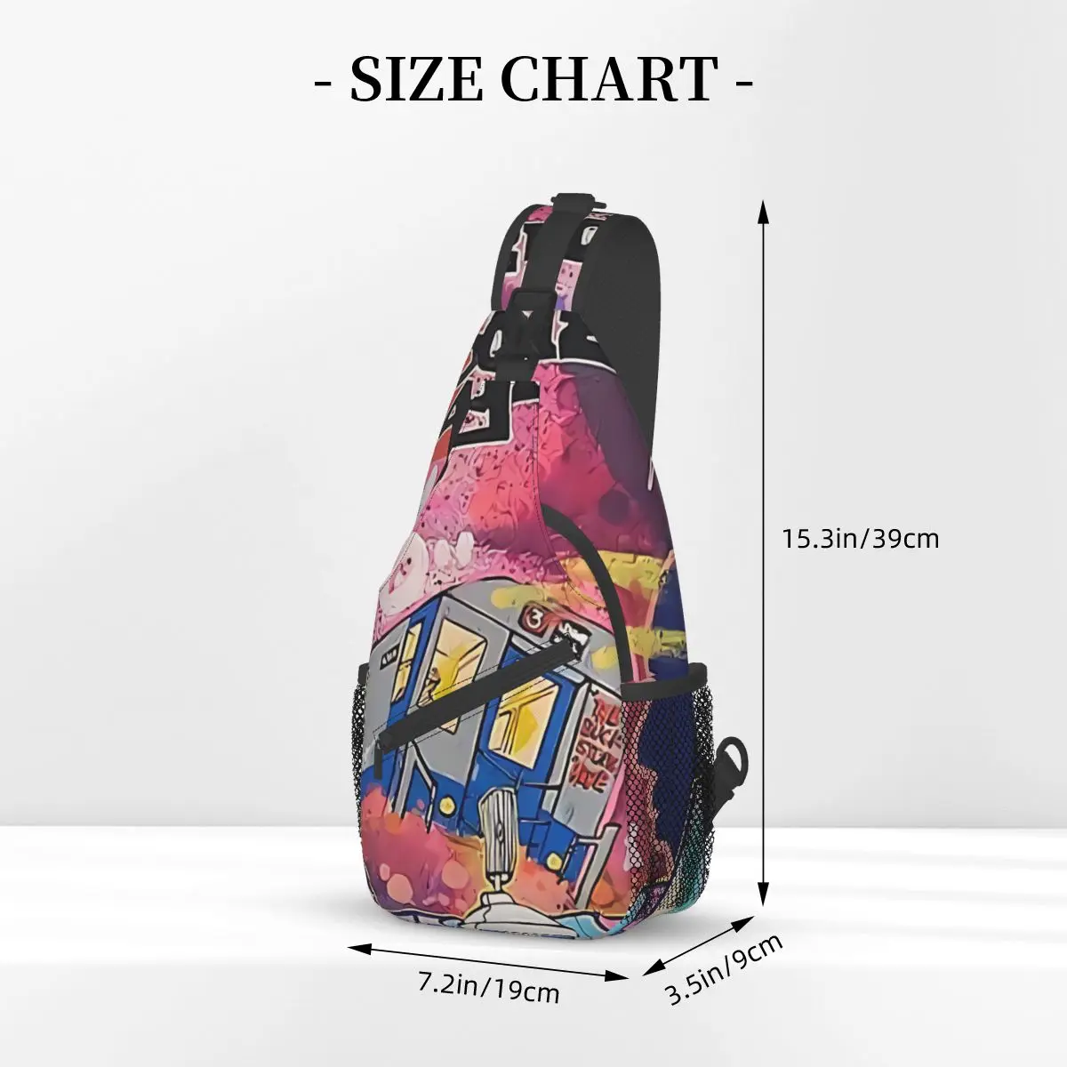 TKid murale illustrazione borse a tracolla a tracolla stile Graffiti tasche artistiche pacchetto da viaggio Messenger sport adolescenti borsa a tracolla Unisex