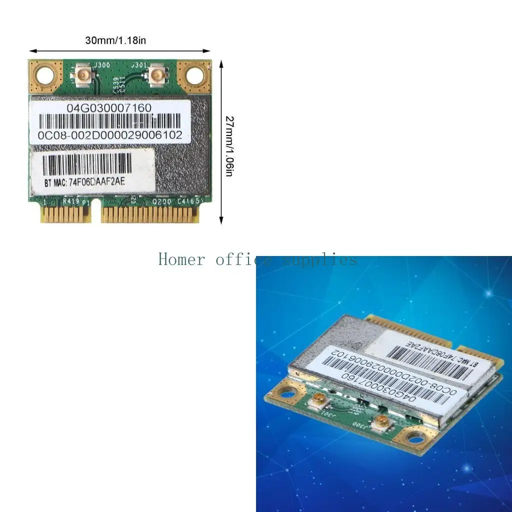 

K43B Wireless Card BCM94313HMGB AW-NB047H Half Mini Pci-e Wifi Card BT4.0