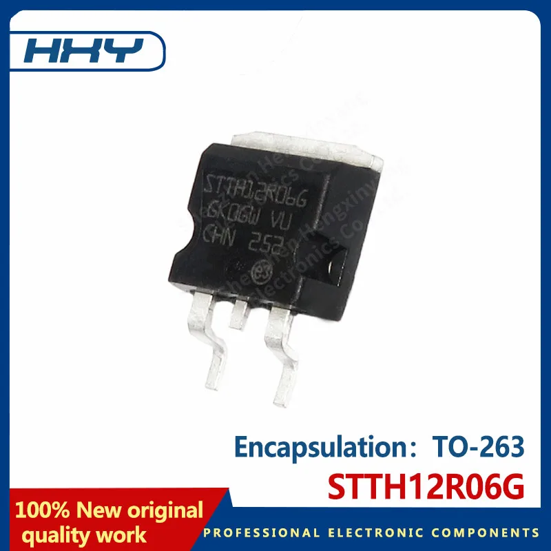 10PCS STTH12R06G fast recovery rectifier diode TO-263 600V 12A 12r06g