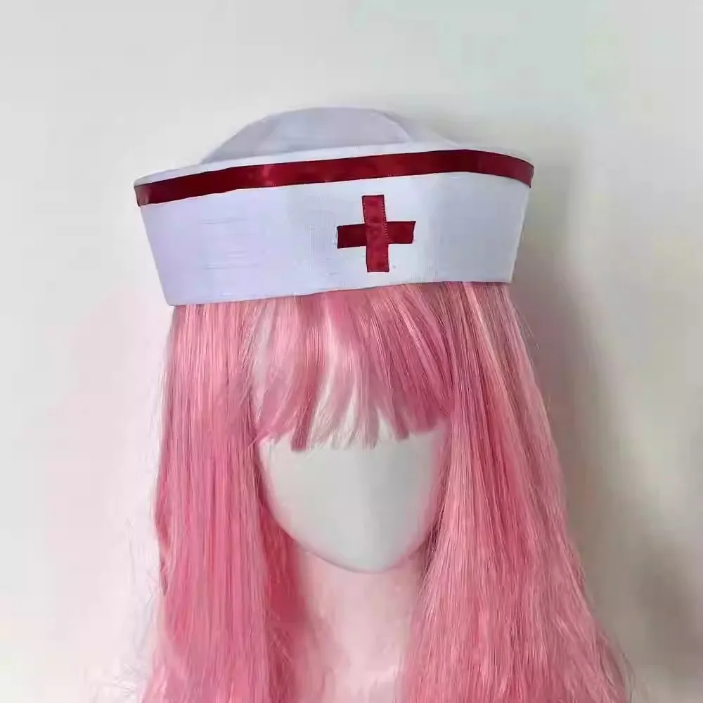 Cosplay nurse cap hat Accessories Prop y2k Girl Medical nurse hat with sweet lace bow Cosplay photography props cosplay view 5