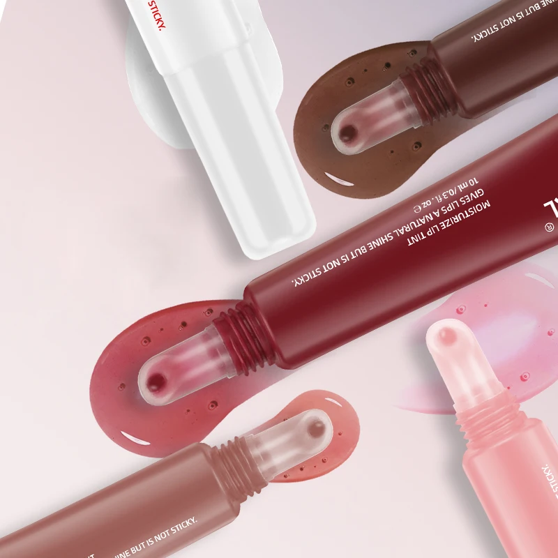 Lucidalabbra idratante, colori vivaci, impermeabile, resistente al sudore e antiaderente alla tazza, creazione di un trucco labbra luminoso