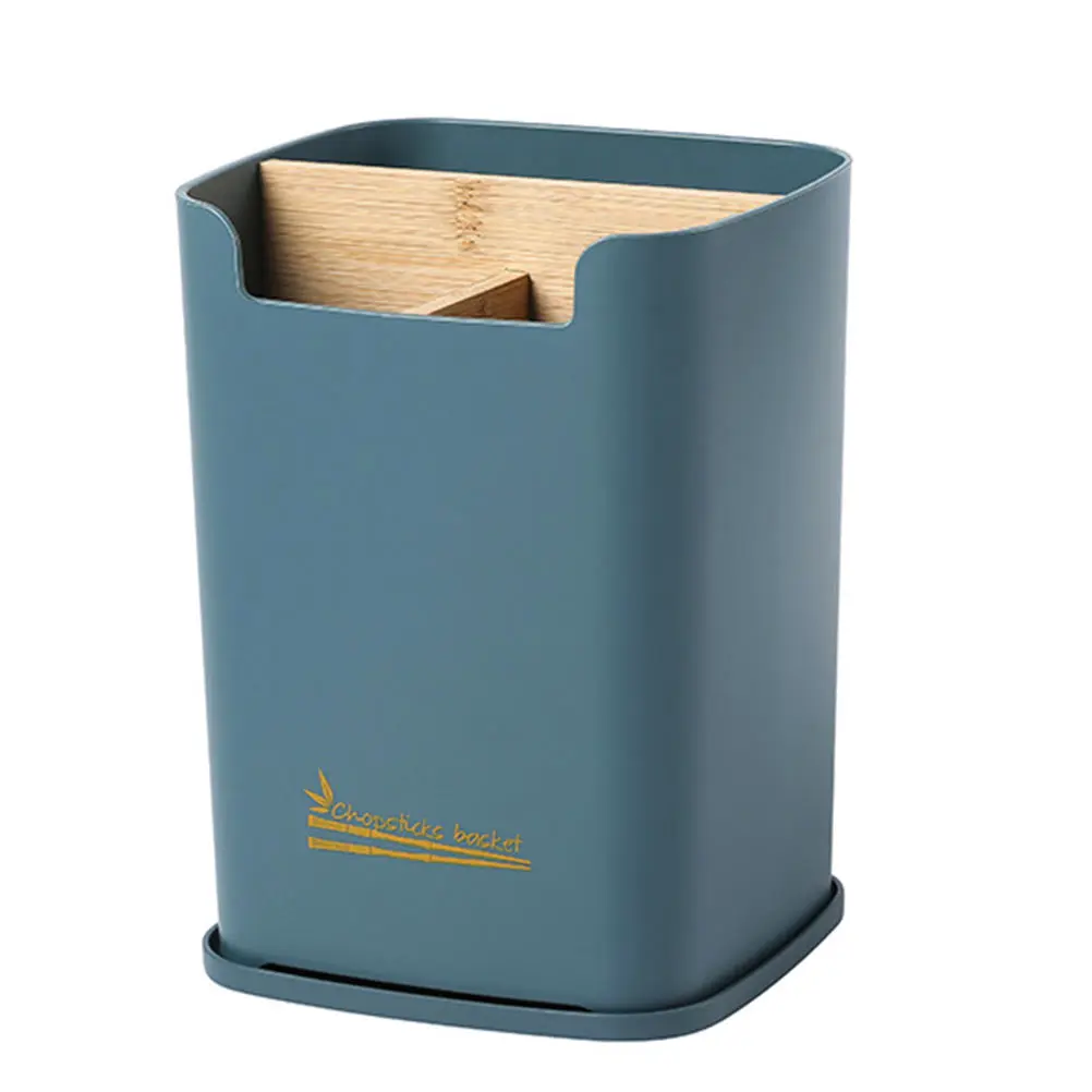 

1pc Bamboo Silverware Holder Kitchen Utensil Organizer Chopstick Container PP Compact Lightweight Practical Gadgets