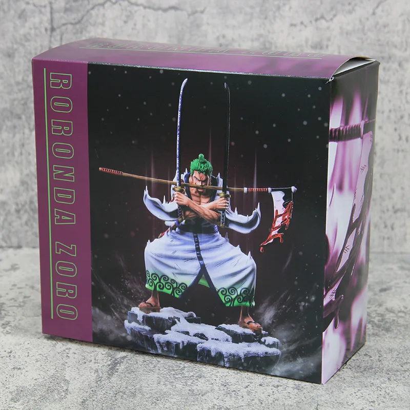 31cm One Piece Roronoa Zoro purgatorio Ghost Chop Anime Figure Model Statue Boys Collection decorazione Desktop ornamento giocattoli regalo