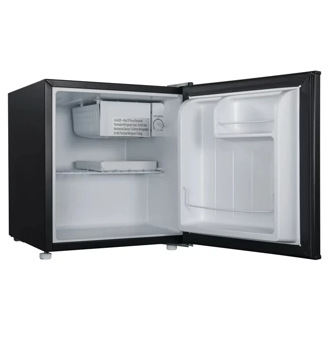 1.7 Cu ft Single Door Mini Fridge GL17BK, Black, New