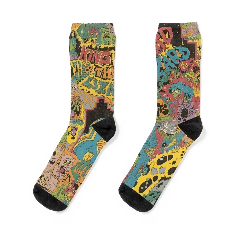 The Oddments King Gizzard Socks Men's Lots short funny sock Socks Men's Women's