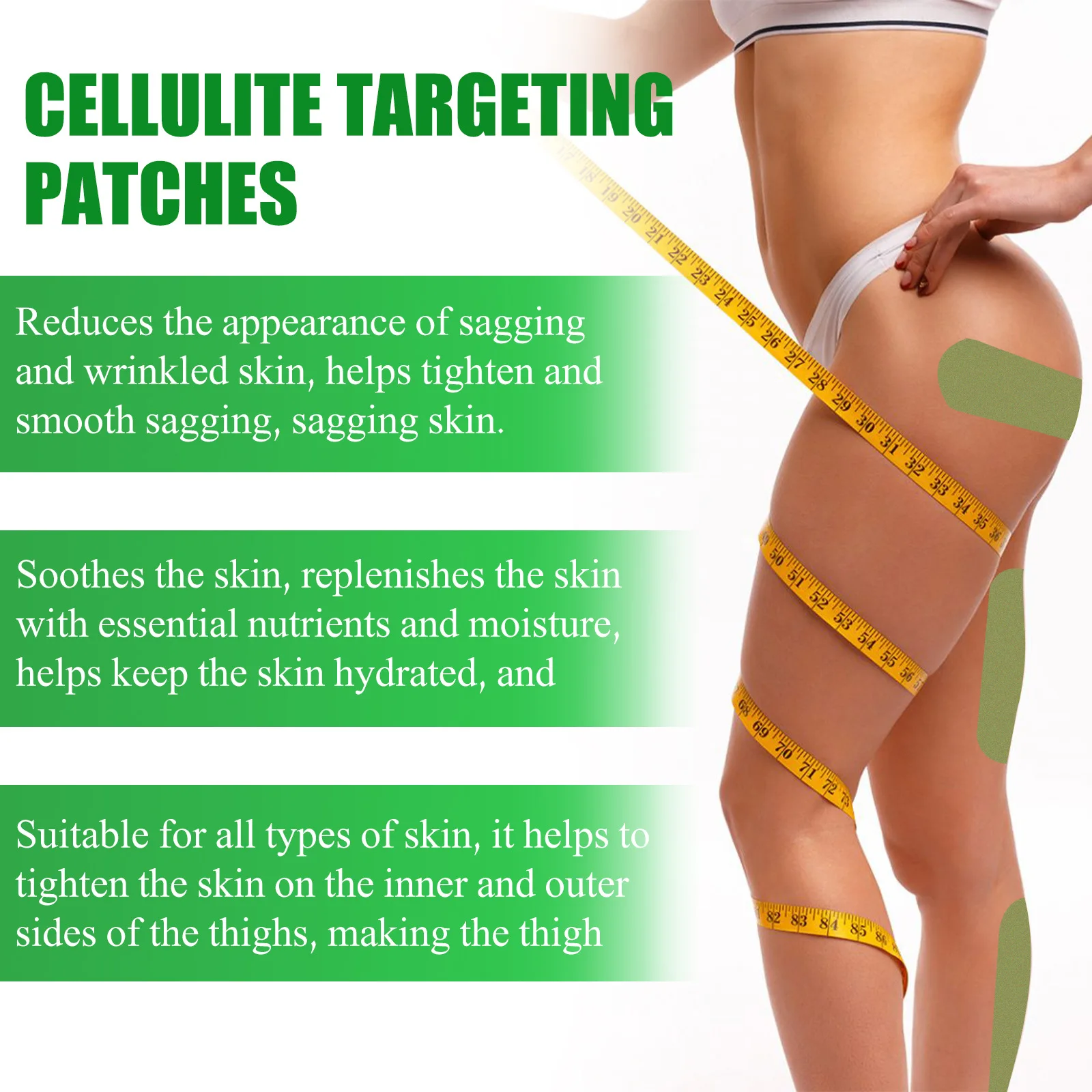 

EELHOE Mugwort Leg Lifting Patch Firm Skin Improve Roughness Nourish Epidermis Reduce Fine Lines Brighten Luster Leg Cares Patch