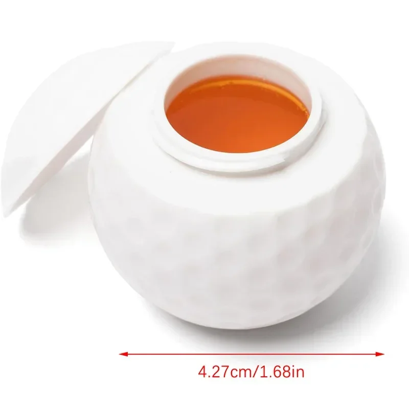 

Creative Mini Golf Fan Shaped Shot Glass, Food Grade ABS Plastic Golf Ball Drink Cup, Fun Sports Entertainment Cup
