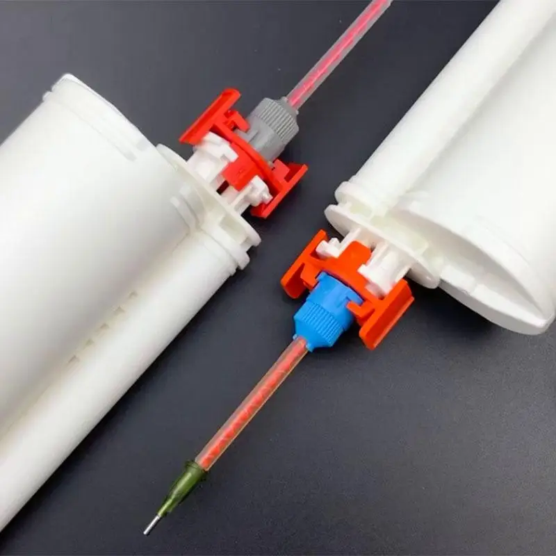 New 250/490ML 200/400ML Cartridge Mixing Tube Plastic Adapter Epoxy Glue Cartridge Mixing Nozzles Dispensing Head Accessories