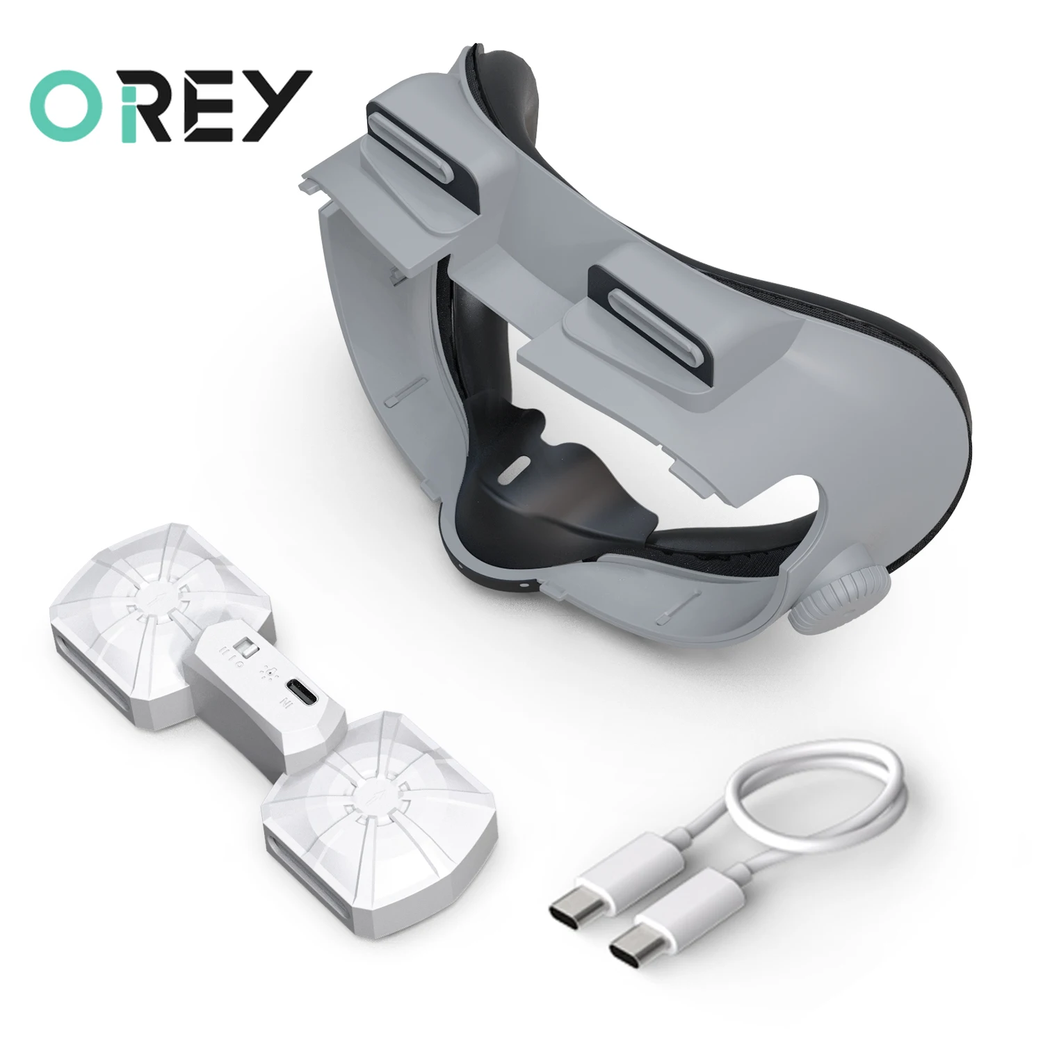 

Hibloks VR Fan Mask For Meta Quest 3 Headset Len Protective Bracket Facial Cover With Strap Stand For Oculus Quest 3 Accessories