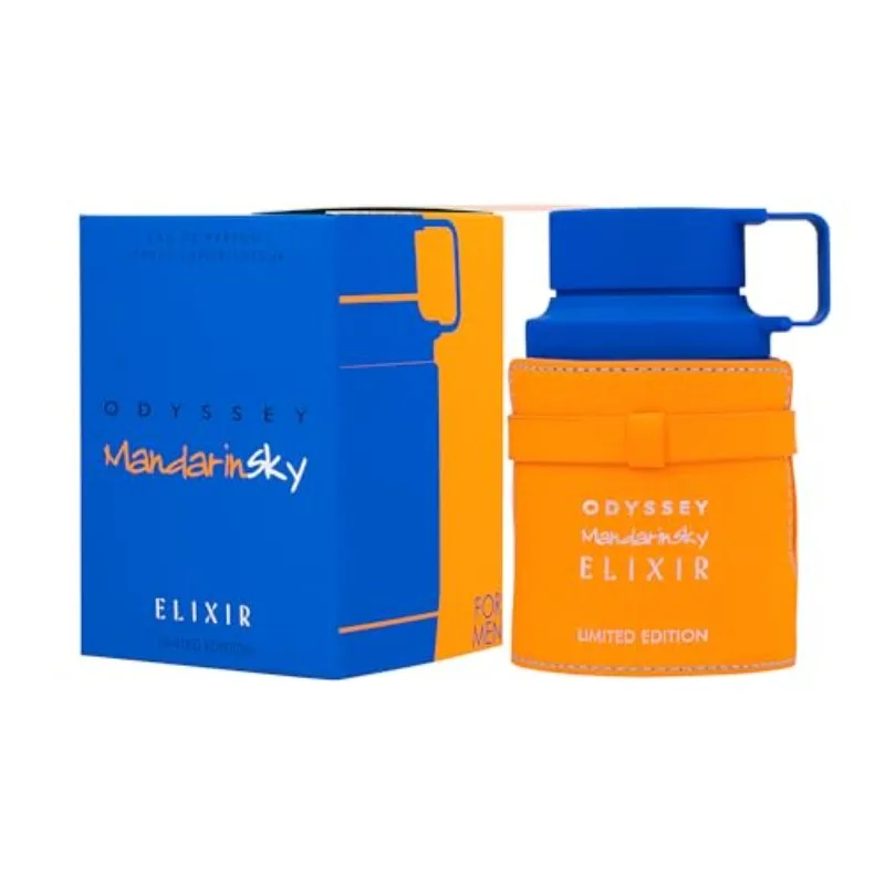 Armaf Odyssey Mandarin Sky Elixir إصدار محدود للجنسين بخاخ Eau De Parfum، 3.4 أونصة