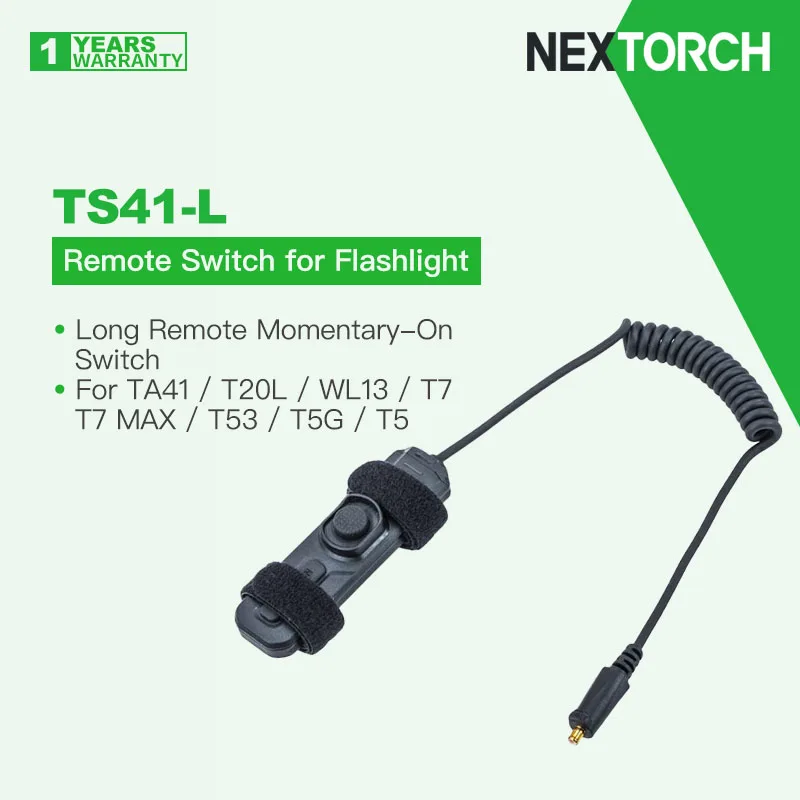 Nextorch TS41-L przełącznik zdalny do latarki taktycznej, pasuje do TA41 / T20L / WL13 / T7 / T7-MAX / T53 / T5G / T5 itd.