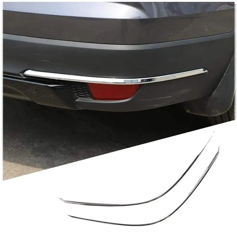 

For Honda Pilot 2015-2022 ABS Glossy Silver Rear Fog Light Lamp Foglight Cover Trim Decoration Car Styling Accessories