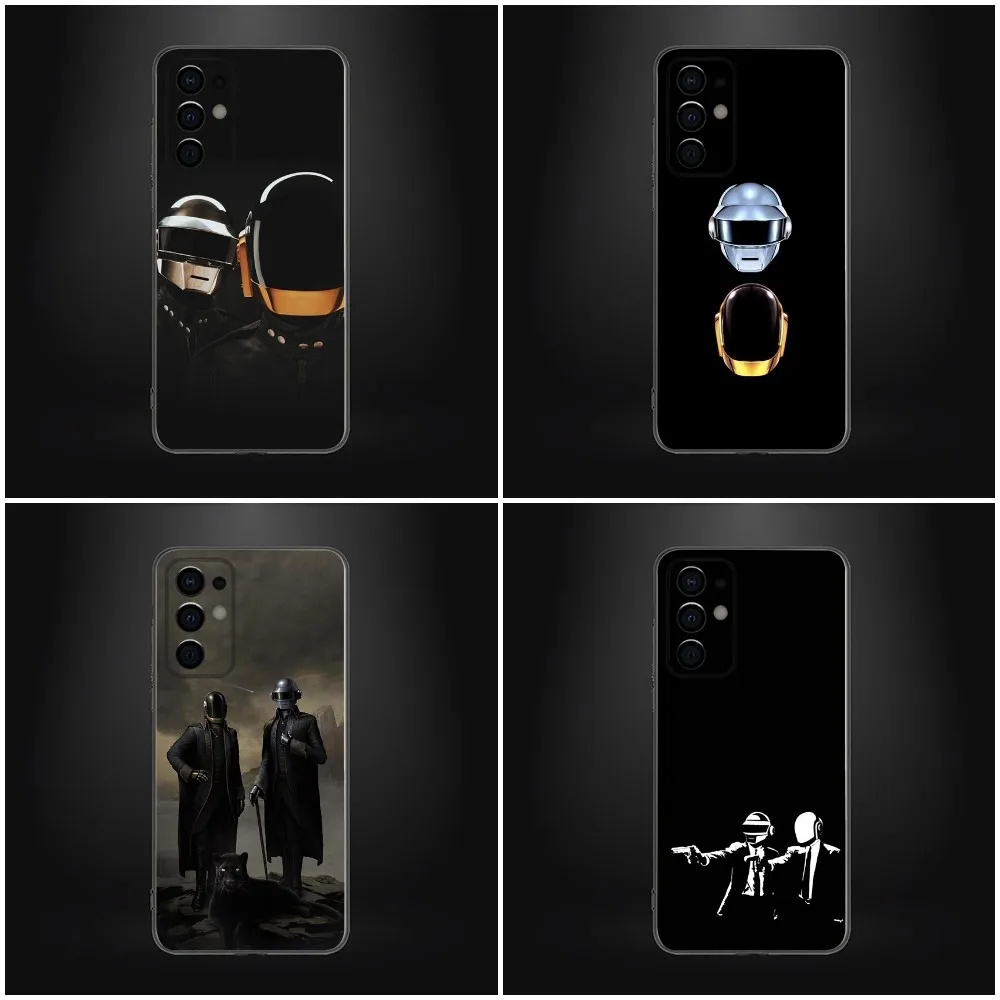 D-Daft Punk Band Phone Case For Samsung Galaxy A13,A21s,A22,A31,A32,A52,A53,A71,A80,A91 Soft Black Shell