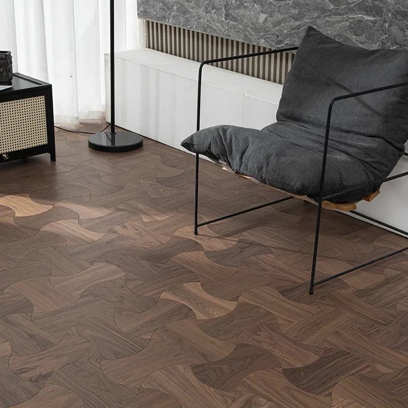 

Special-shaped parquet solid wood multi-layer composite floor Personalized design Special-shaped parquet floor