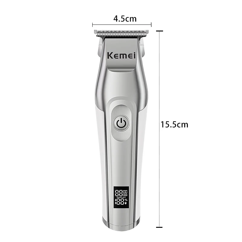 Kemei 5207 электрическая машинка для стрижки волос для мужчин с нулевым зазором USB перезаряжаемые домашние инструменты для стрижки волос профессиональный парикмахерский беспроводной триммер для волос