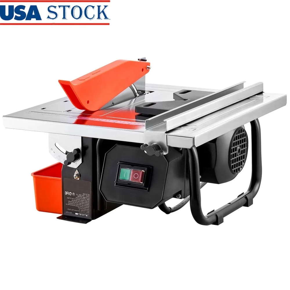 

Wet Tile Saw 7 Inch Induction Motor 3500 RPM Adjustable 0-45 Degree Bevel Cutting Tile Stone Dust-Free Operation High-Quality