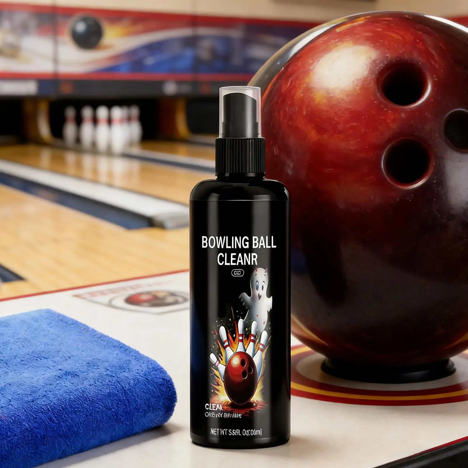 

100ml Bowling Ball Cleaning Kit Sports Gear Care Set With Towel Bowling Cleaner Set For League Play Professional Training