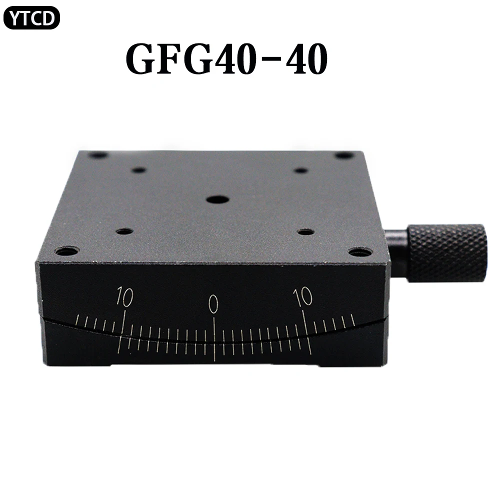 X Axis XY Axis 40mm GFWG40-40 Sliding Table Manual Radian Angle Table Goniometer Swing Table Measurement Displacement Radian