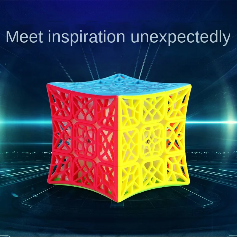 

DNA Solid Color Third-Order Flat Concave Hollow Personality Magic Cubes Pyramid Beginner Professional Smooth