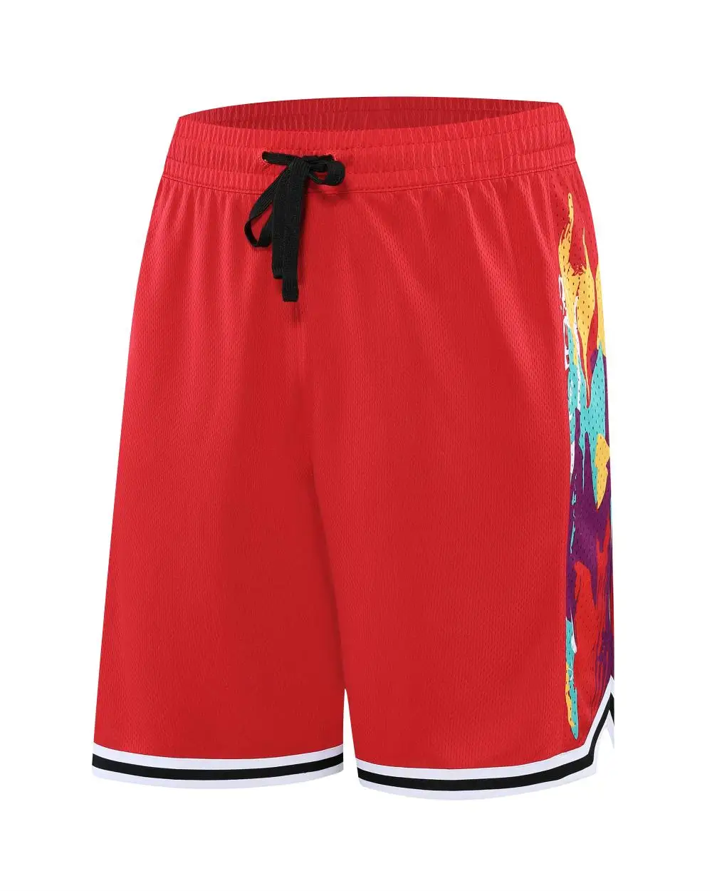 Short de basket-ball longueur genou pour homme, vêtements de sport respirants, séchage rapide, pantalon d\'entraînement de fitness, course à pied,