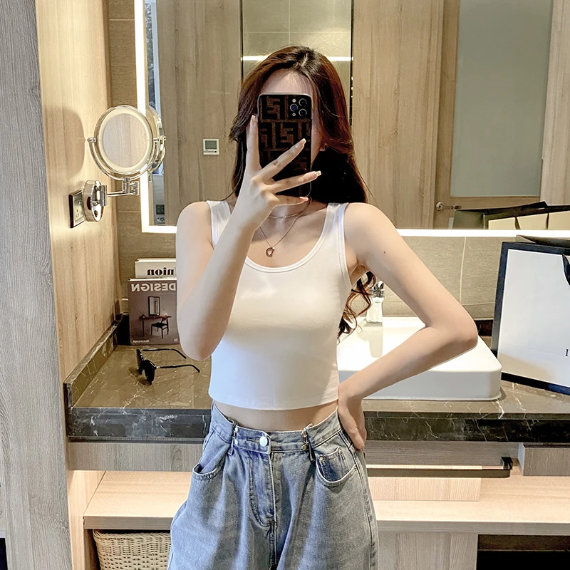 

Women's Basic Camisole Soft Seamless Design Lightweight Layering Essential Summer Top