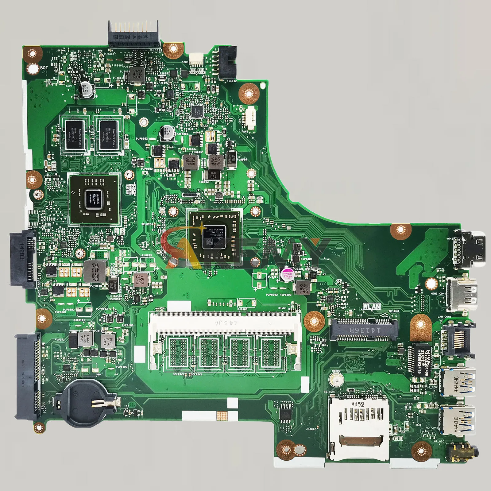 Placa base para ordenador portátil X450EP para ASUS VivoBook X452E A452E X450EP X450E placa base para portátil con CPU 100% pruebas OK envío rápido stk
