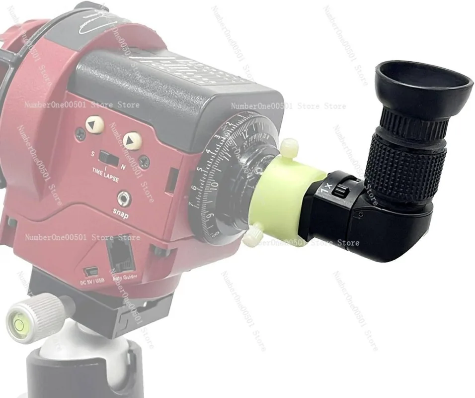 Q-01 -Right Angle Viewfinder with Adapter for Polar Scope, Built-in Diopter and 360°Rotating for Doing Polar Alignment