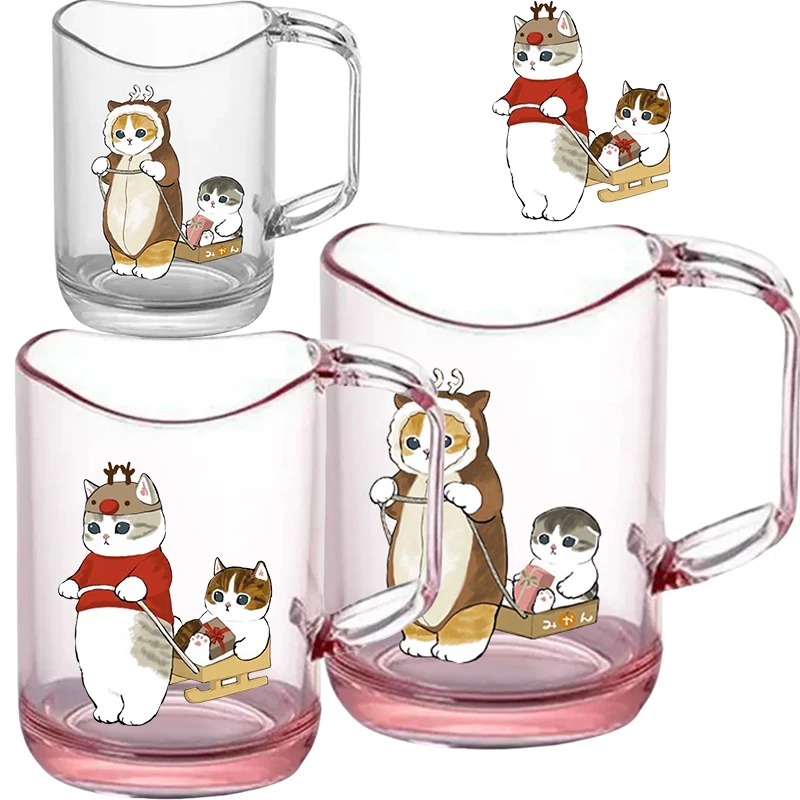 

270 мл Mofusand детская простая чашка для зубной щетки аниме персонаж личность пара домашняя утолщенная пластиковая чашка для зубной щетки подарки