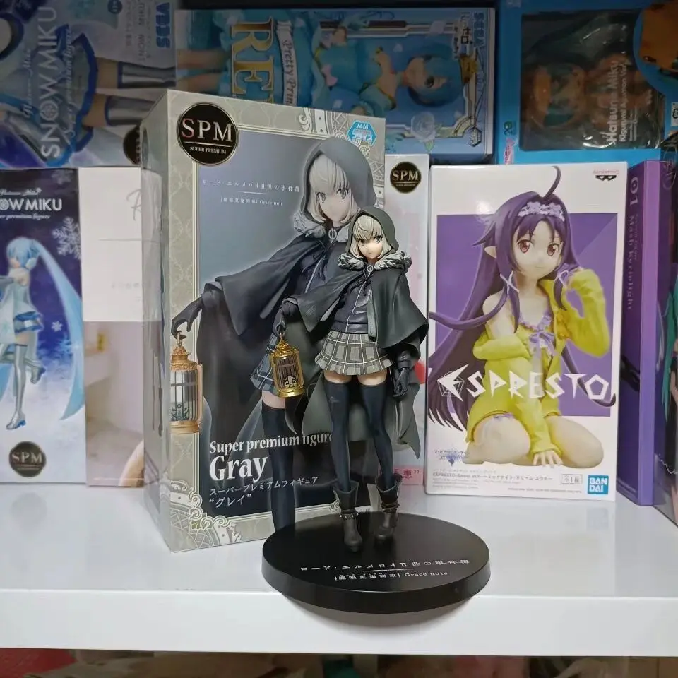 SPM Figurine Grise Fate The Case Files Of Lord El-Melloi II Fille Enrobée D'un Manteau Avec Lanterne Figurine GK Anime de Collection en Boîte Vente en Gros
