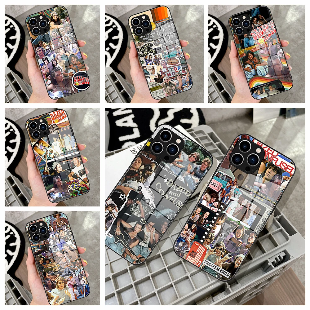 For IPhone 15 Dazed And Confused Phone Case Glass for IPhone 13 14 12 11Pro XR XS MAX 14 Plus SE Pro Design Glass Cover