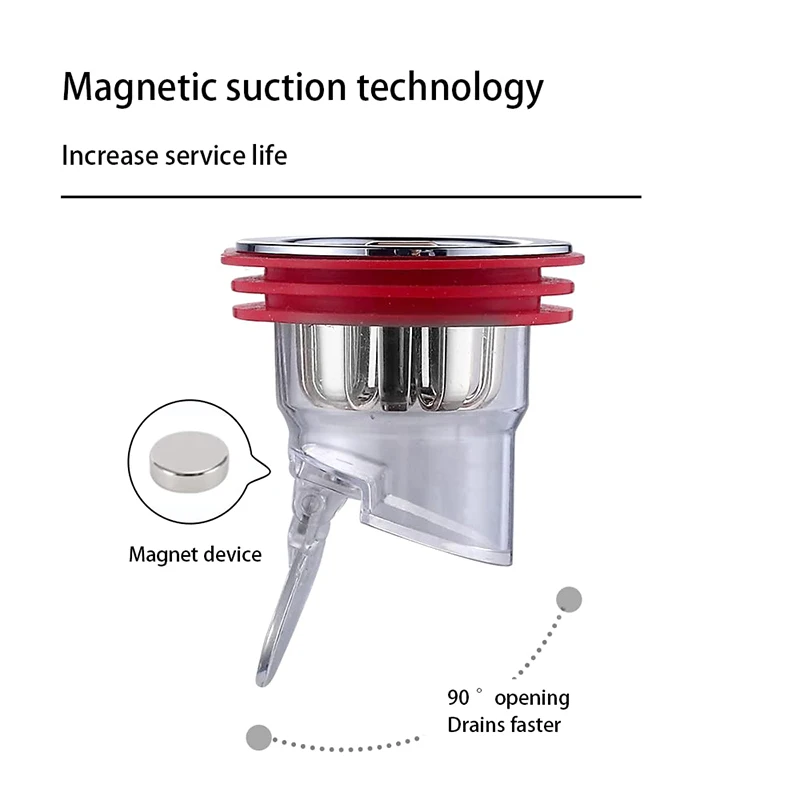 Tapón de drenaje de suelo de silicona para ducha, tapón de drenaje para el suelo, a prueba de insectos, a prueba de olores, para baño, cocina