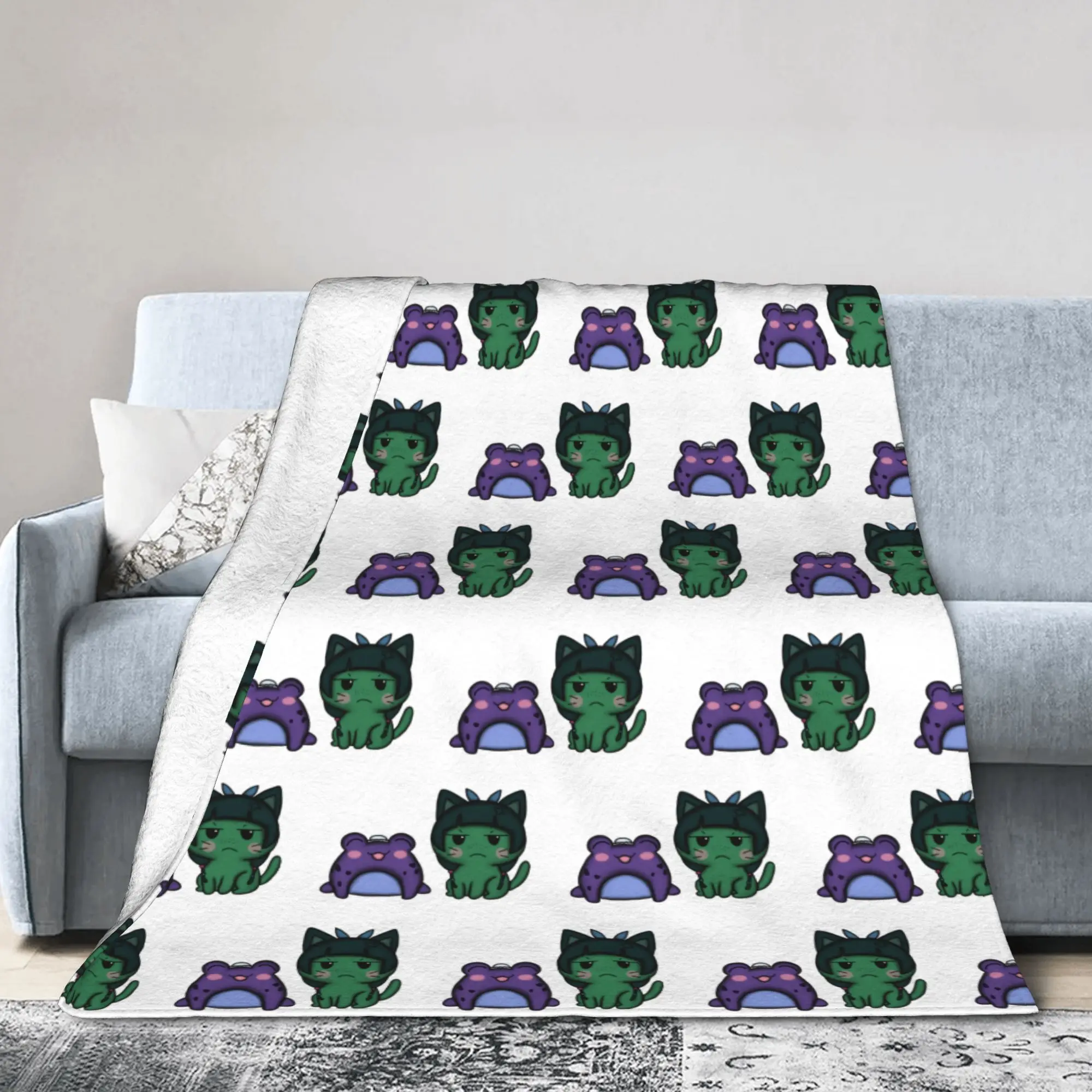 Jinshi MaoMao Flannel Throw Blankets The Apothecary Diaries Anime Blankets for Bedding Car Super Warm Quilt