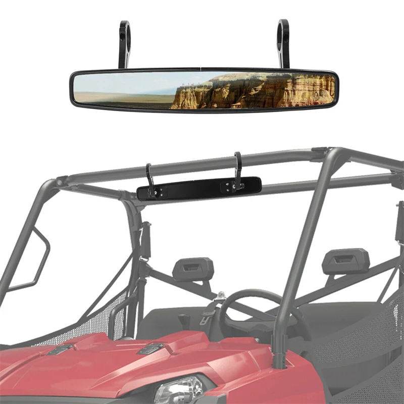 

15" Wide Rear View Race Mirror Convex Mirror w/. 1.75" Clamp ATV UTV for Polaris