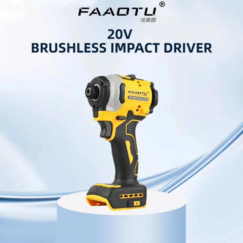 

FAAOTU DCD850 Brushless Cordless Electric Drill Impact Screwdriver Multi-Function Hand Tool Suitable for Dewalt batteries
