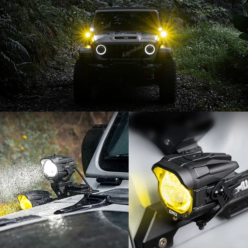 الطرق الوعرة 4x4 الملحقات الخارجية الألومنيوم OMU سلسلة عالية منخفضة شعاع للتحويل A-عمود الأضواء لشاحنات دراجة نارية جيب ATV #5