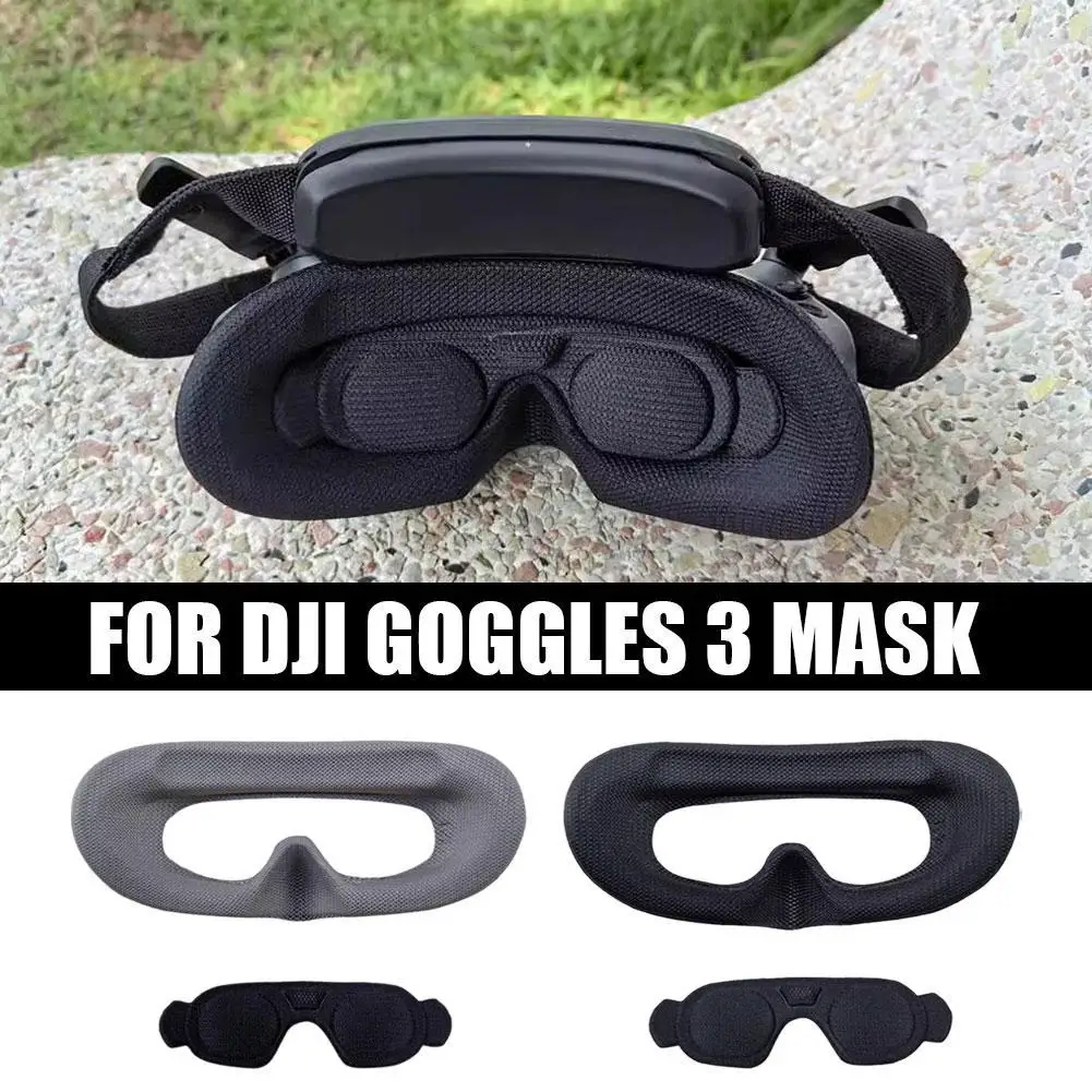 Masque pour les yeux en éponge pour DJI Goggles 3, coussretours en mousse, accessoires anti-lumière confortables